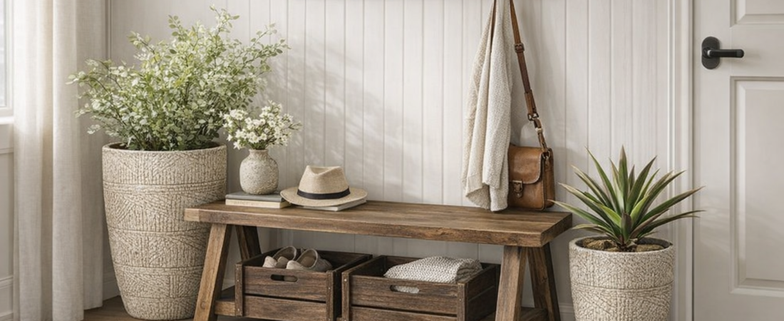 Rustic Home Decor Ideas for a Small Entryway