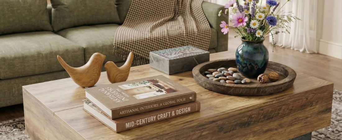 How to Style a Coffee Table That Looks Warm, Natural, and Effortless