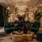 Luxury Glamoratti Living Room: Embracing Decadent Maximalism breathtaking ultra-photorealistic luxury living room interior in a sophisticated “Glamoratti” decadent maximalist style