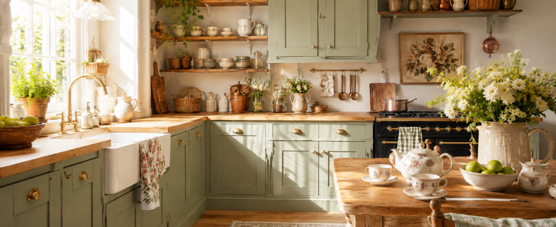Grandma Core Kitchen Decor Ideas With a Modern Cottage Twist