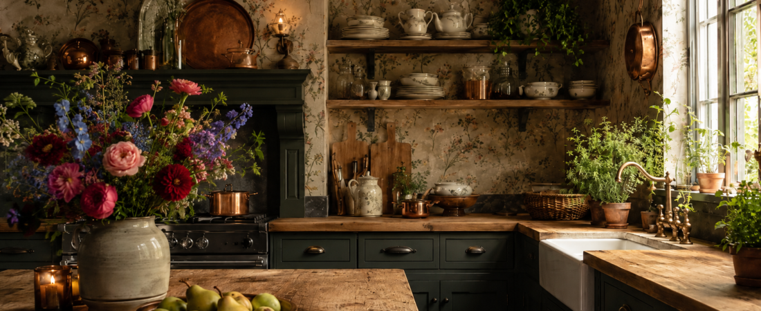 Dark Cottagecore Kitchen Ideas for a Moody Yet Cozy Home